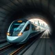 Gemini Trains high-speed Siemens Velaro emerging from Channel Tunnel