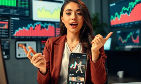 Gen Z economic commentator Kyla Scanlon explaining complex financial concepts on TikTok