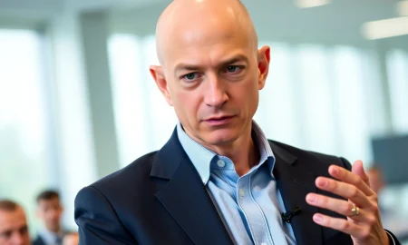 Jeff Bezos discussing his revolutionary work-life balance philosophy at business conference