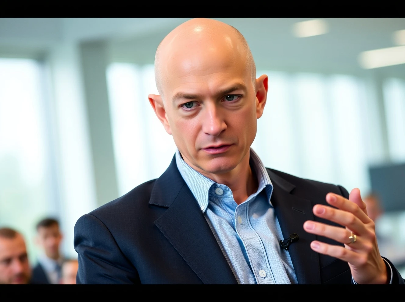 Jeff Bezos discussing his revolutionary work-life balance philosophy at business conference