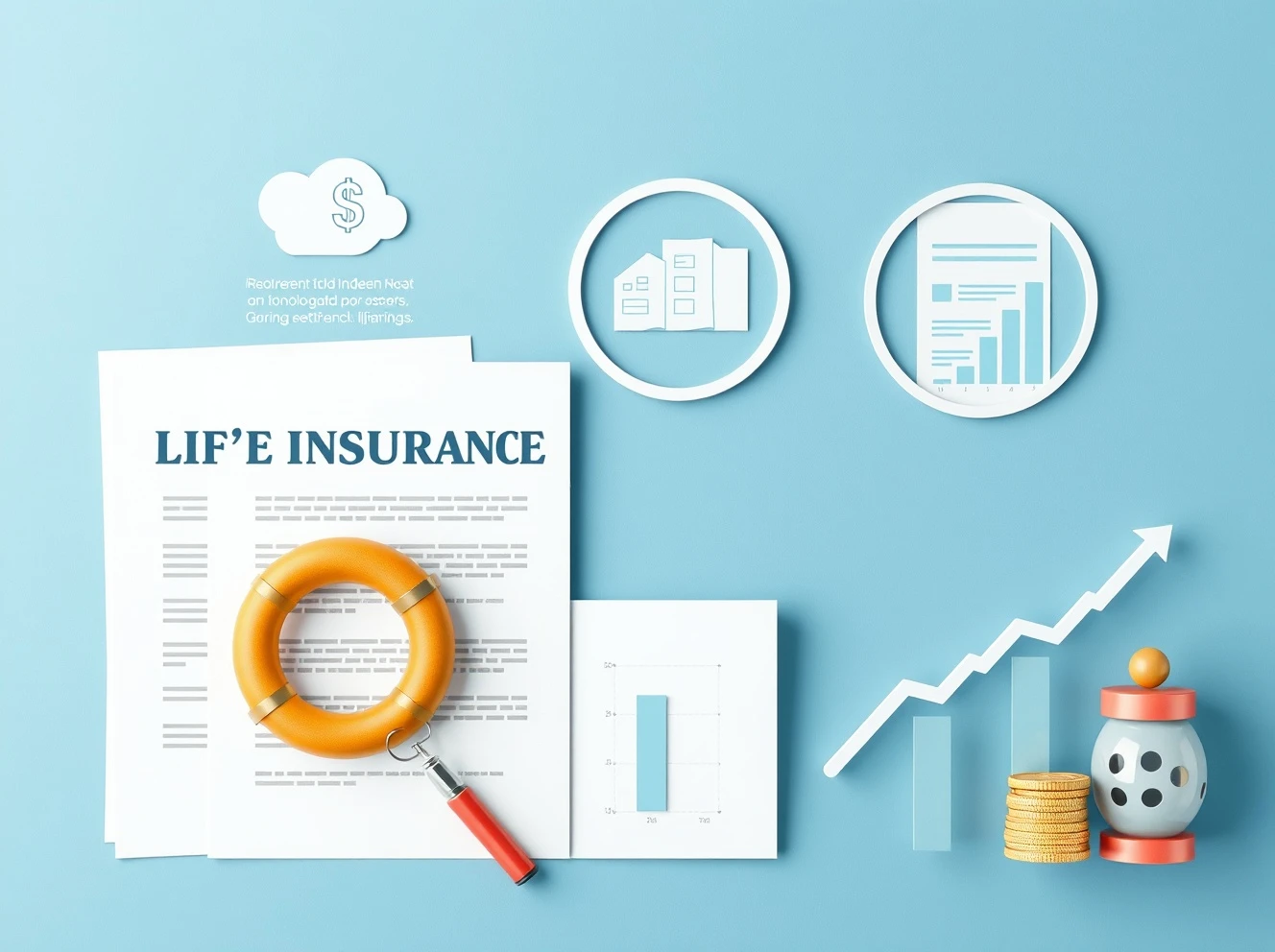 Life insurance savings strategy showing policy growth and financial security
