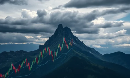 Market top warning signs showing stock charts reaching peak levels