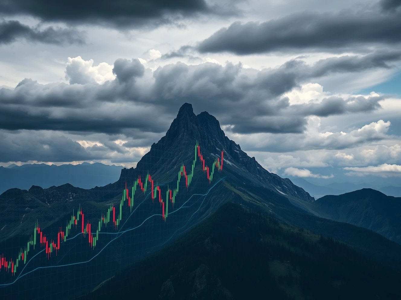 Market top warning signs showing stock charts reaching peak levels