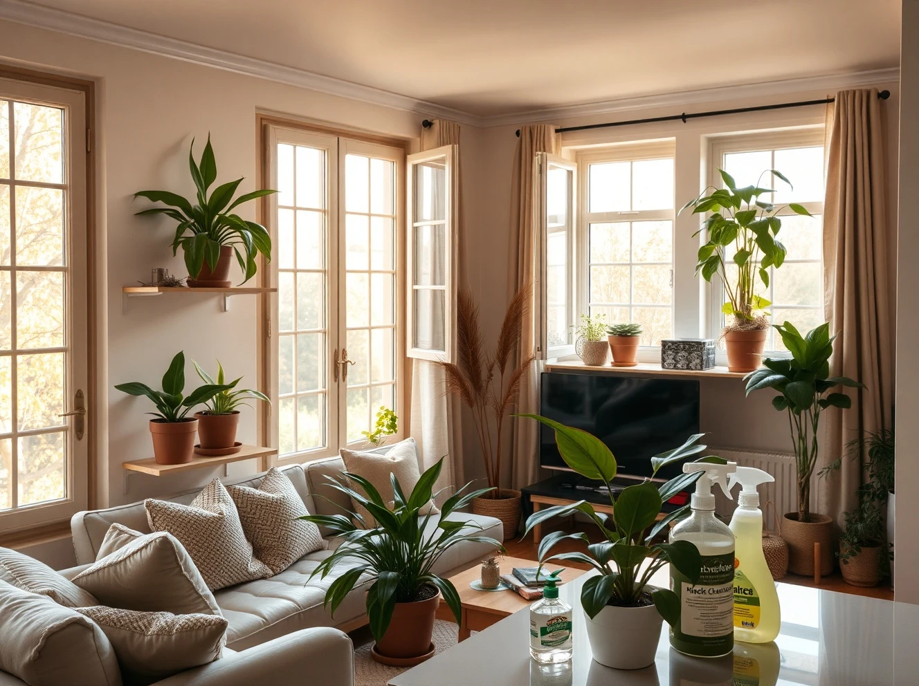 Natural home detox strategies for cleaner indoor air with plants and ventilation