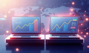 Competing prediction markets showing massive valuation growth and global trading expansion