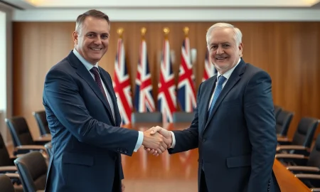 Nigel Farage meeting Reform UK business leaders including Sir Jim Ratcliffe