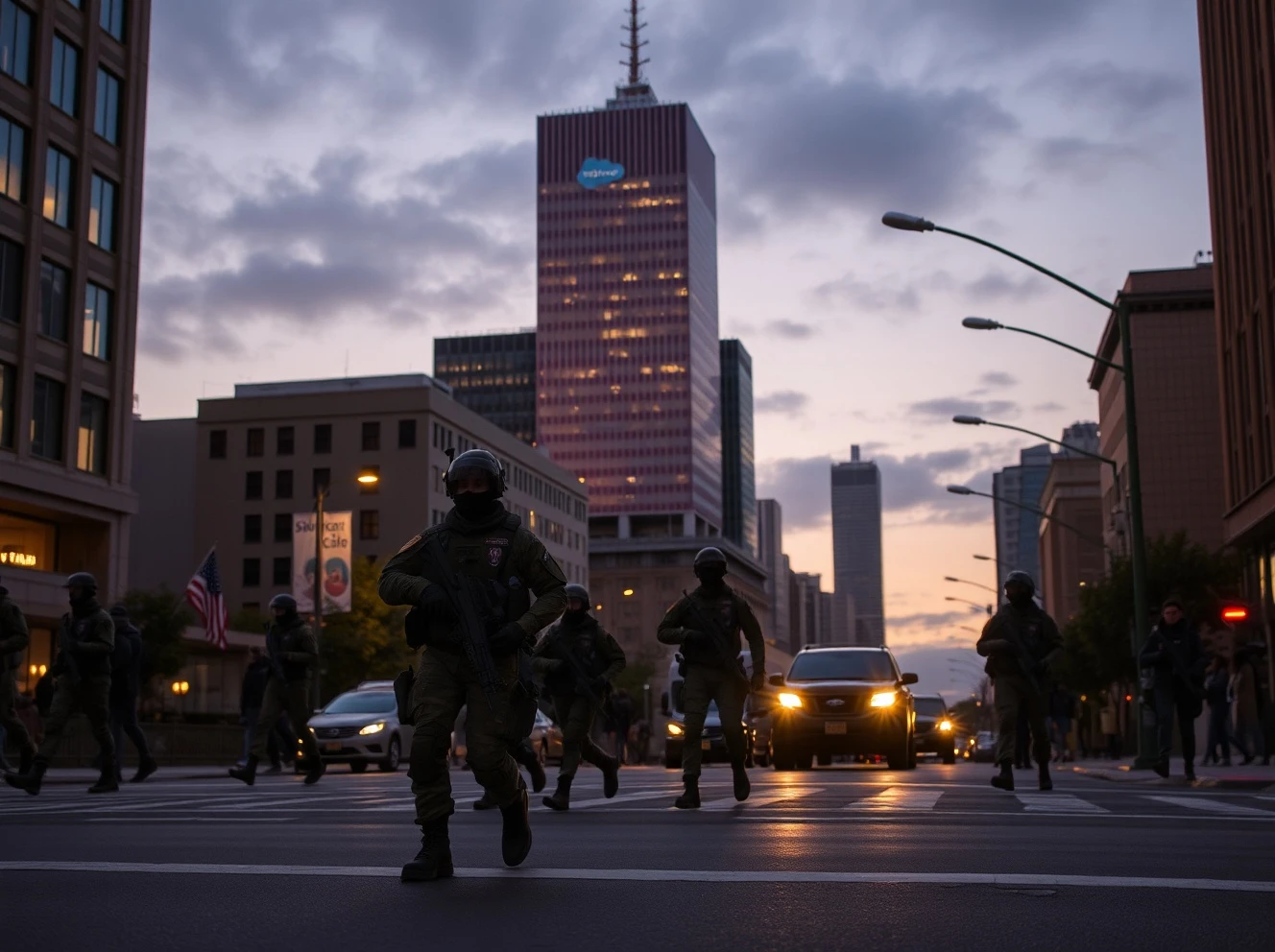 Salesforce CEO National Guard patrol proposal for San Francisco security