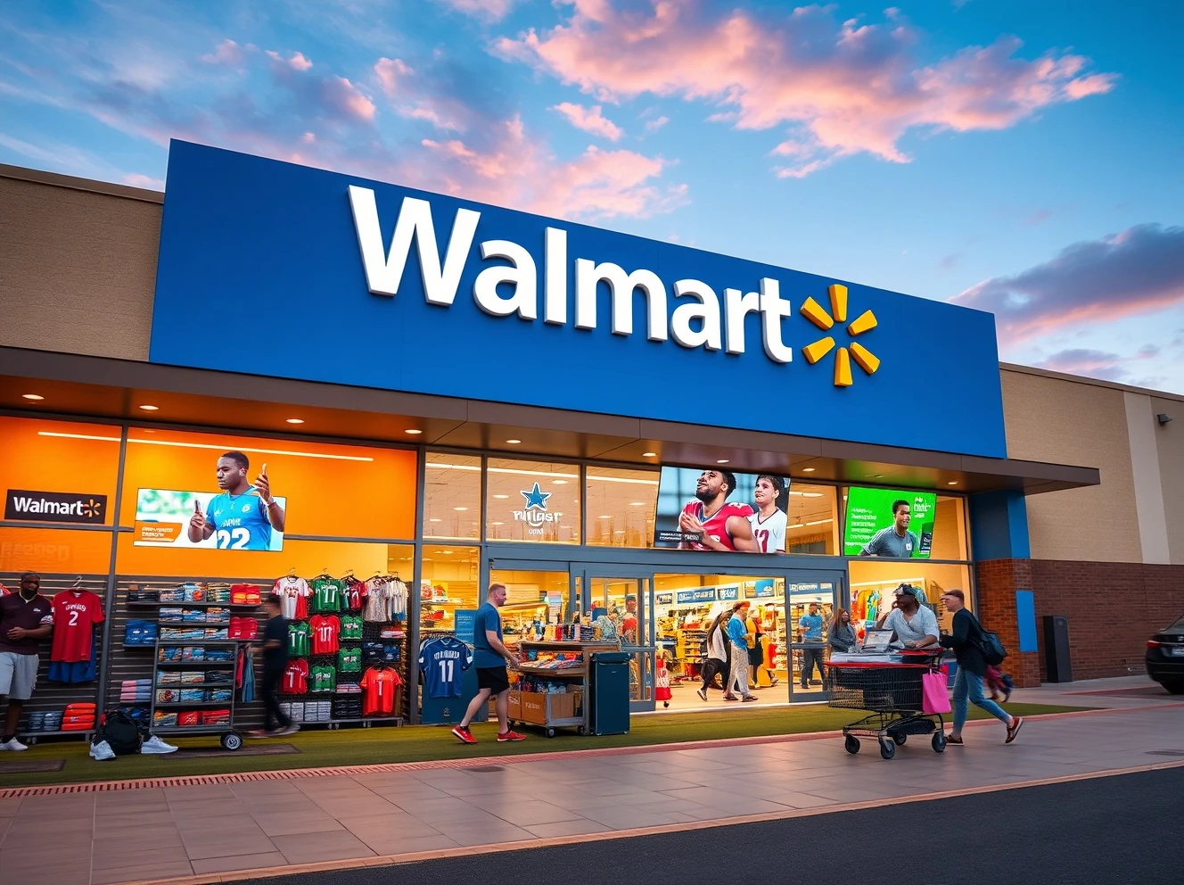 Walmart sports move transforming retail athletics partnership with merchandise displays