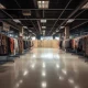 Chapter 11 bankruptcy filing for established women's fashion retailer showing empty store