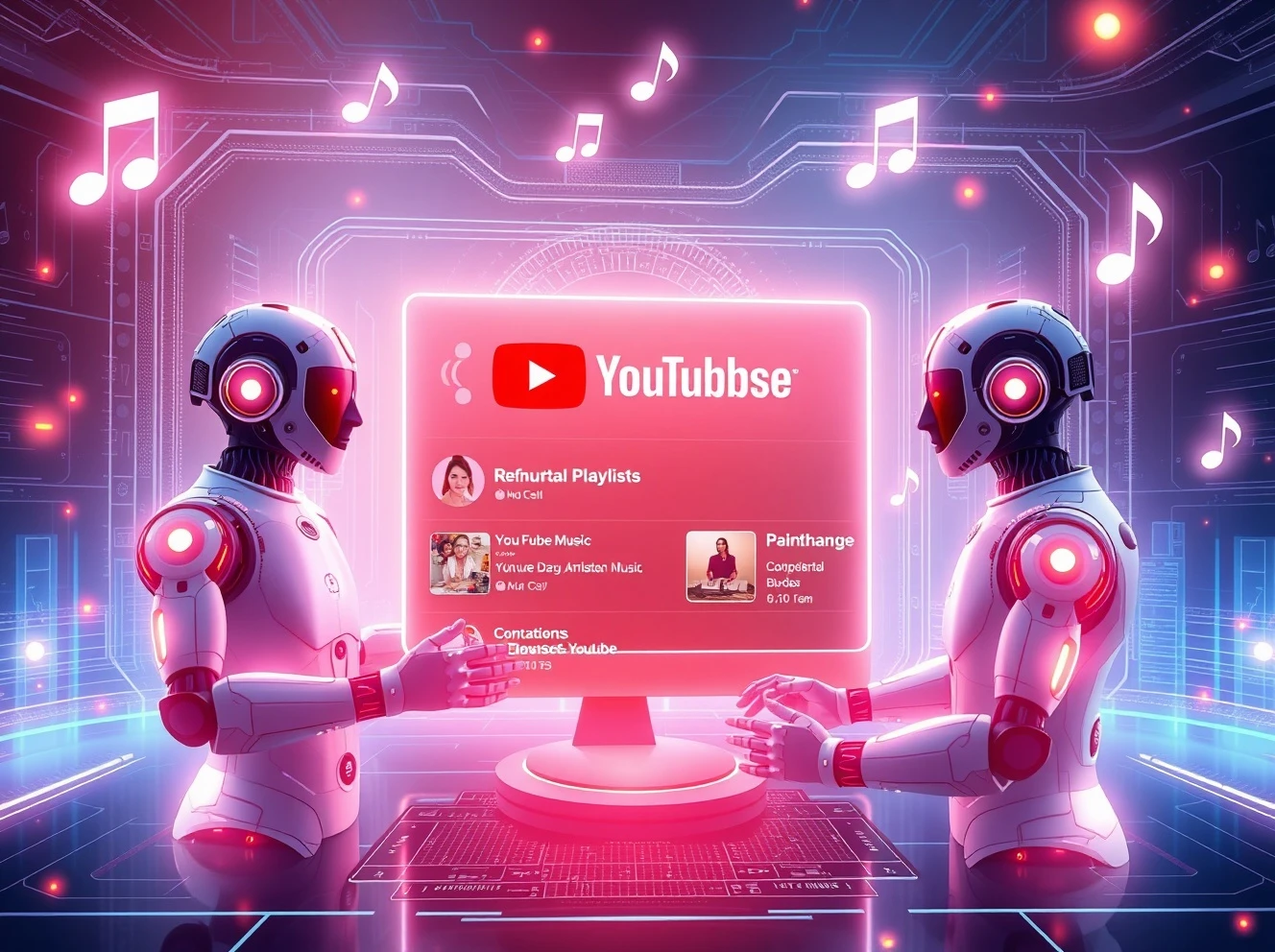 AI music hosts providing personalized commentary on YouTube Music platform