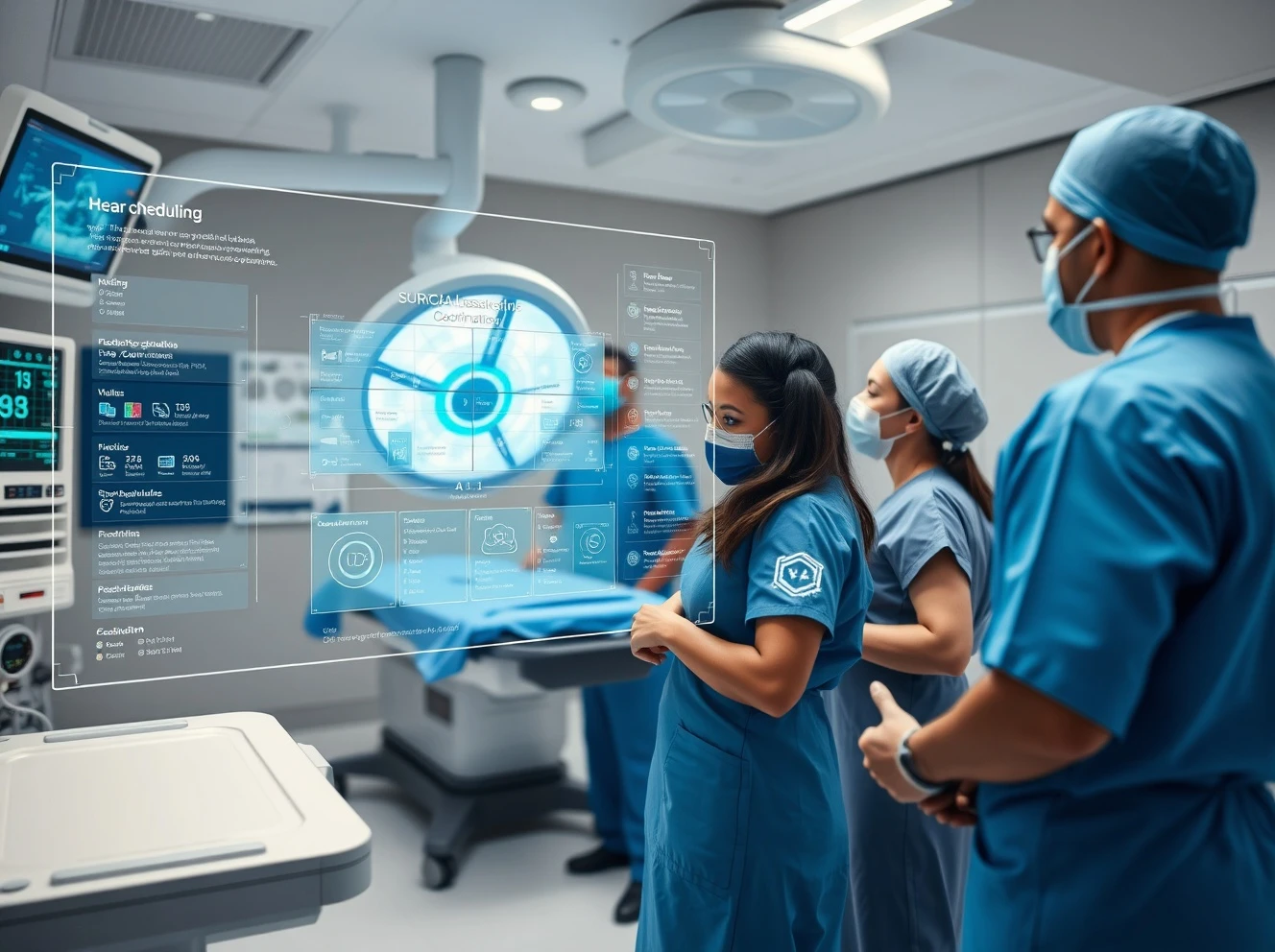 AI operating room system optimizing surgical coordination and hospital efficiency through intelligent scheduling