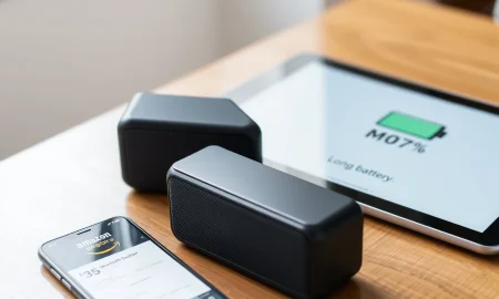 Amazon's discounted Bluetooth speaker with long-lasting battery for portable audio