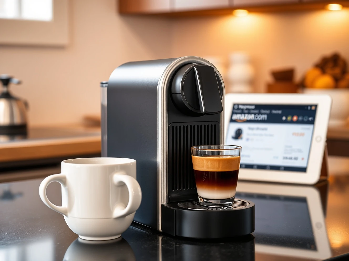 Nespresso Vertuo Next machine available at a deep discount on Amazon for brewing exceptional coffee.