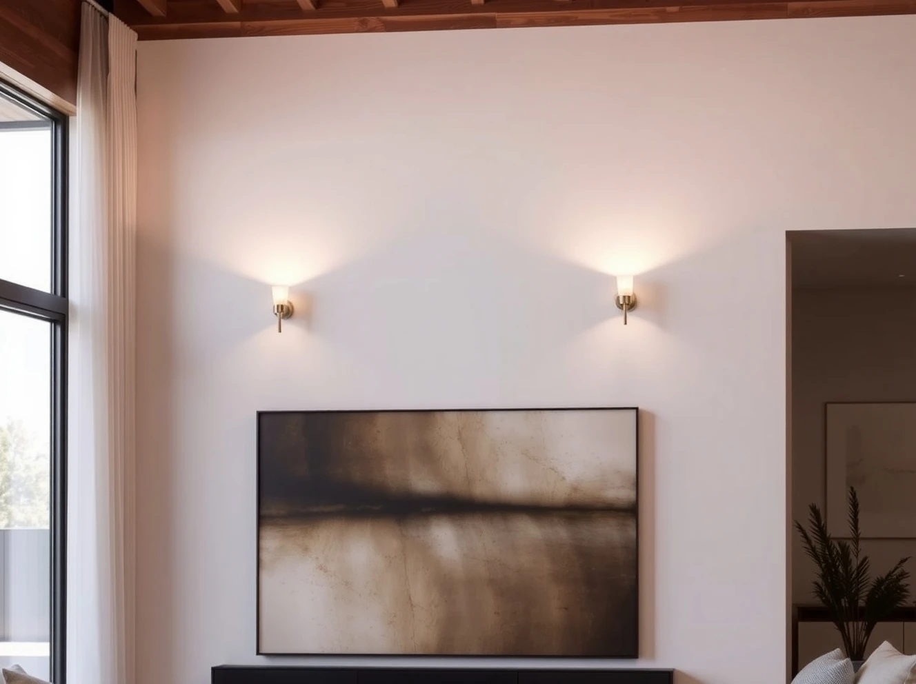 Modern battery-operated wall sconces from Amazon providing elegant home lighting without electrical wiring