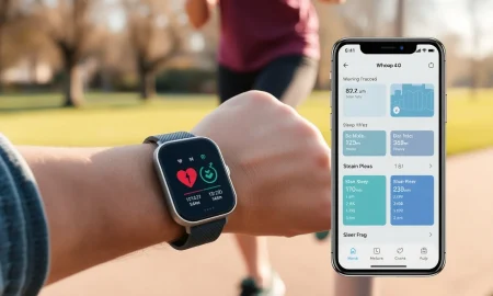 Whoop fitness tracker monitoring heart rate and recovery metrics during physical activity