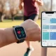 Whoop fitness tracker monitoring heart rate and recovery metrics during physical activity