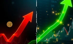 Analysis of Bitcoin flash crash showing price plunge and recovery on cryptocurrency exchange