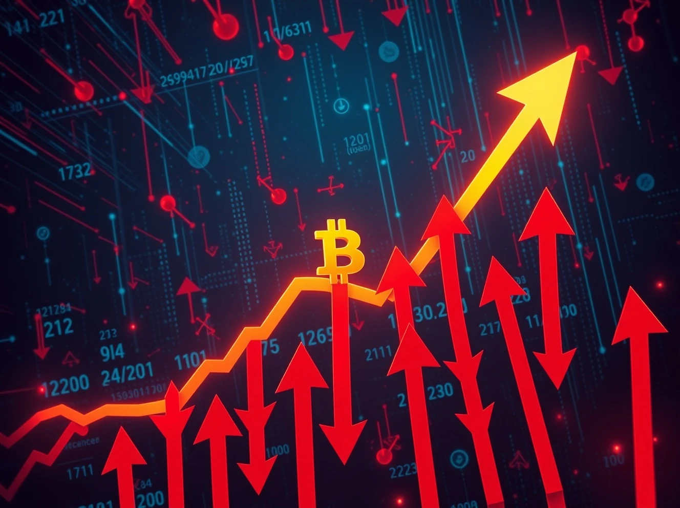 A Bitcoin short squeeze triggers massive futures liquidations and market volatility.
