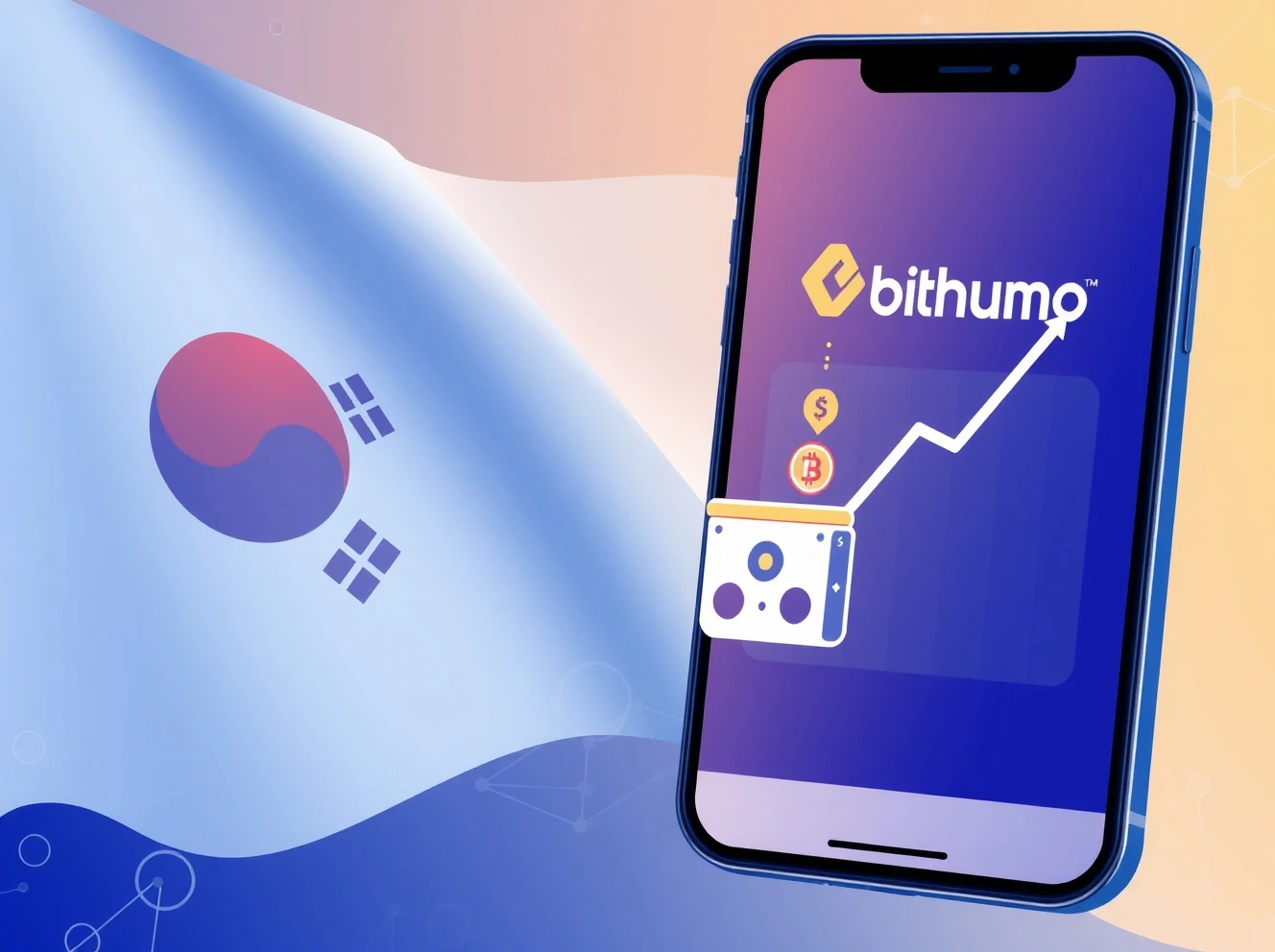 Explanation of Bithumb's BABY token airdrop event for Bitcoin staking rewards.