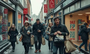 Boxing Day sales forecast shows fewer shoppers on UK high streets due to cost-of-living pressures.