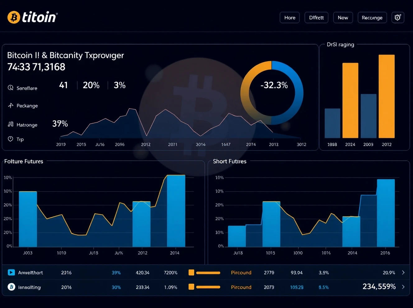 Bitcoin perpetual futures long short ratio analysis showing market sentiment data across exchanges