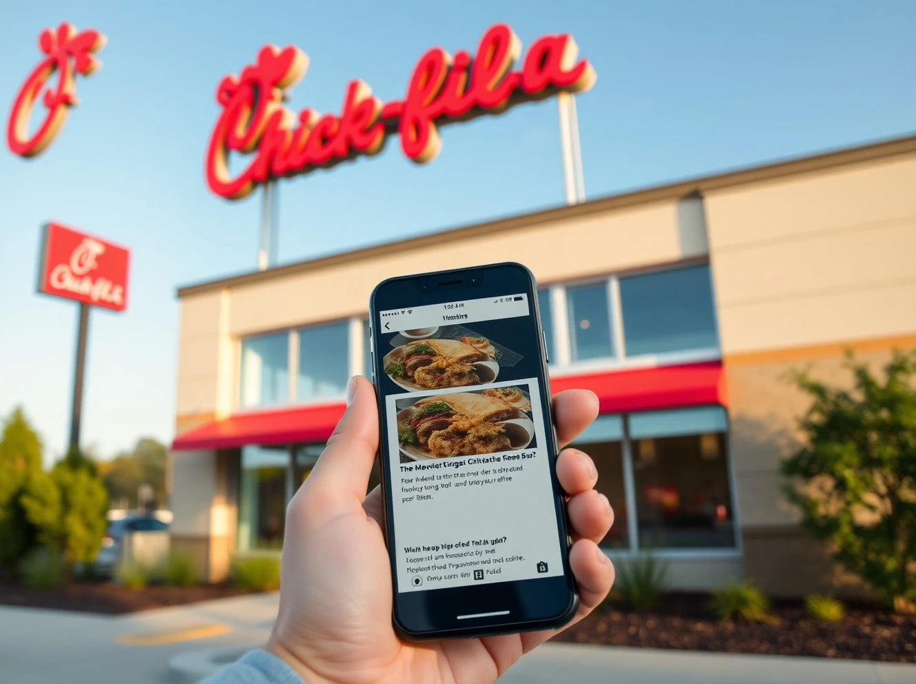 Chick-fil-A restaurant announcing its strategic biannual operational move for 2025