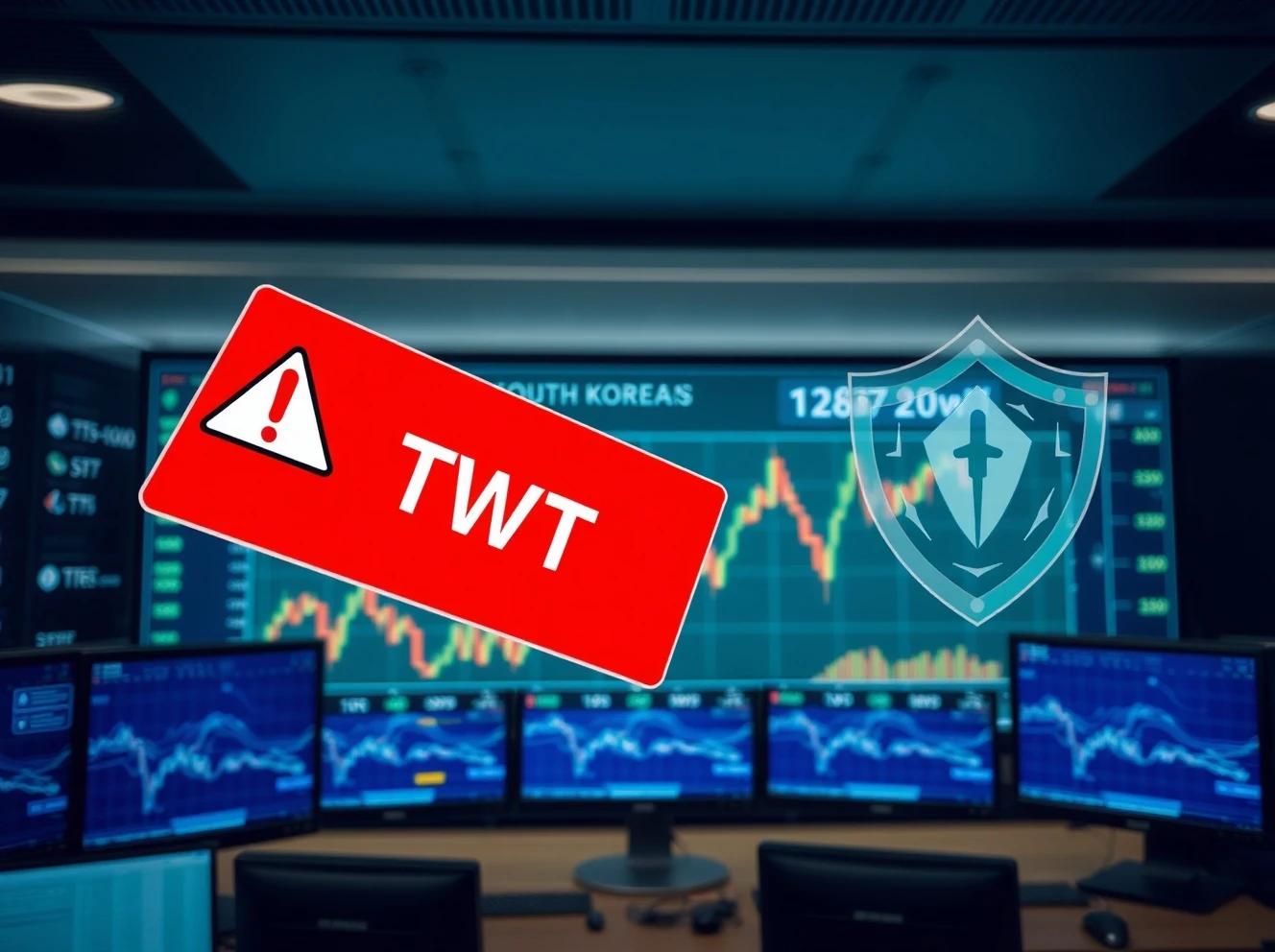 Coinone exchange issues critical investment warning for TWT token due to security vulnerability affecting Trust Wallet
