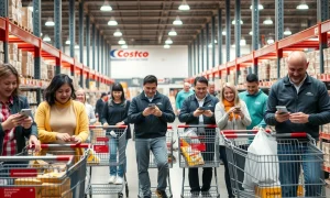 Costco members using new digital tools for smoother shopping experience in warehouse