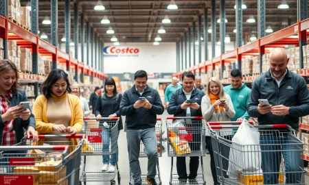Costco members using new digital tools for smoother shopping experience in warehouse