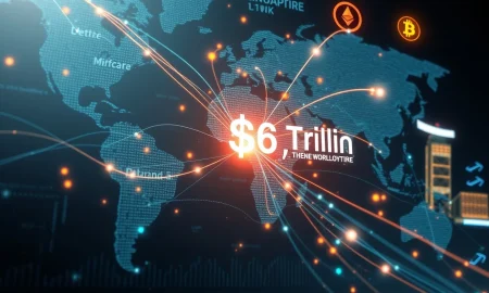 Global visualization of the record $86 trillion crypto derivatives market in 2025