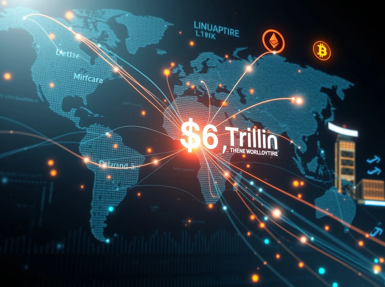 Global visualization of the record $86 trillion crypto derivatives market in 2025
