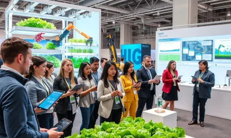 Entrepreneurs presenting agtech and food tech startup innovations at StockPil's Disrupt Startup Battlefield 2025 event.