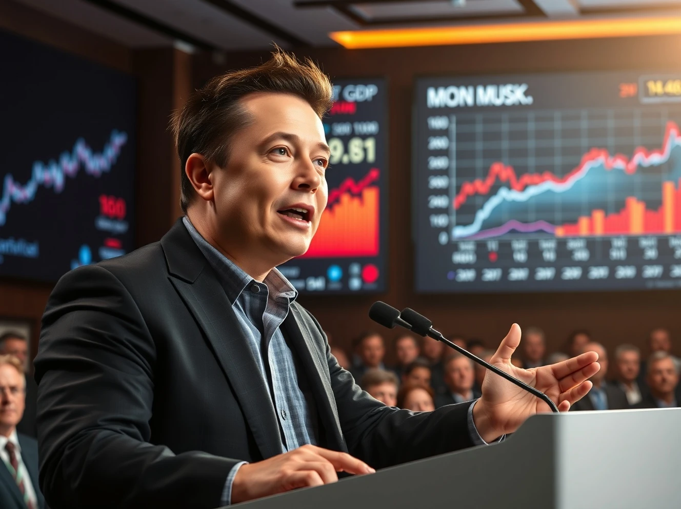 Elon Musk discusses his latest economic forecast for the United States.