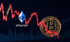 Analyst forecast showing Ethereum price struggling to break its all-time high due to Bitcoin market correlation.