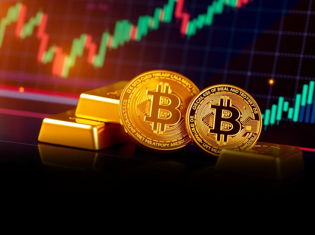 Gold and Bitcoin correlation analysis showing safe haven asset performance during economic uncertainty