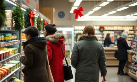 Guide to finding grocery stores open on Christmas Day for last-minute shopping needs.