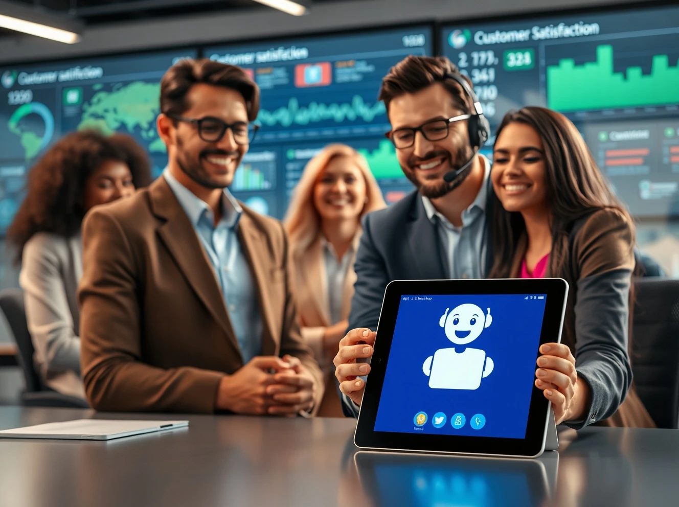 Hybrid-service models integrating AI technology with human customer support for business growth