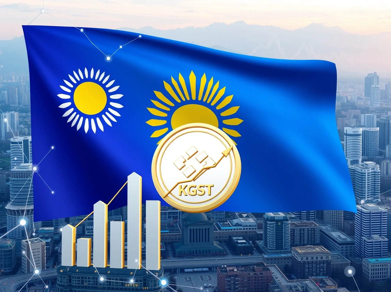 Kyrgyzstan's KGST stablecoin launches on Binance, symbolizing national digital currency innovation.