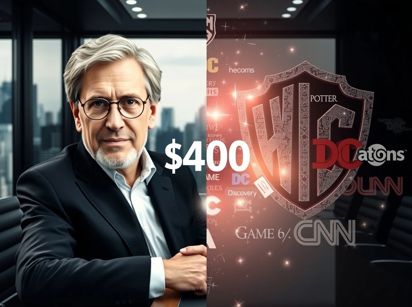 Larry Ellison's $40bn guarantee for the Paramount bid to acquire Warner Bros Discovery against Netflix.