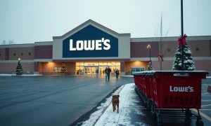 Lowe's store closed for Christmas Day 2025 to allow employee holiday time.