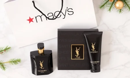 Macy's exclusive Yves Saint Laurent perfume set valued at $92 for holiday gifting.