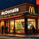 McDonald's Christmas 2025 holiday dining experience with festive decorations and seasonal menu
