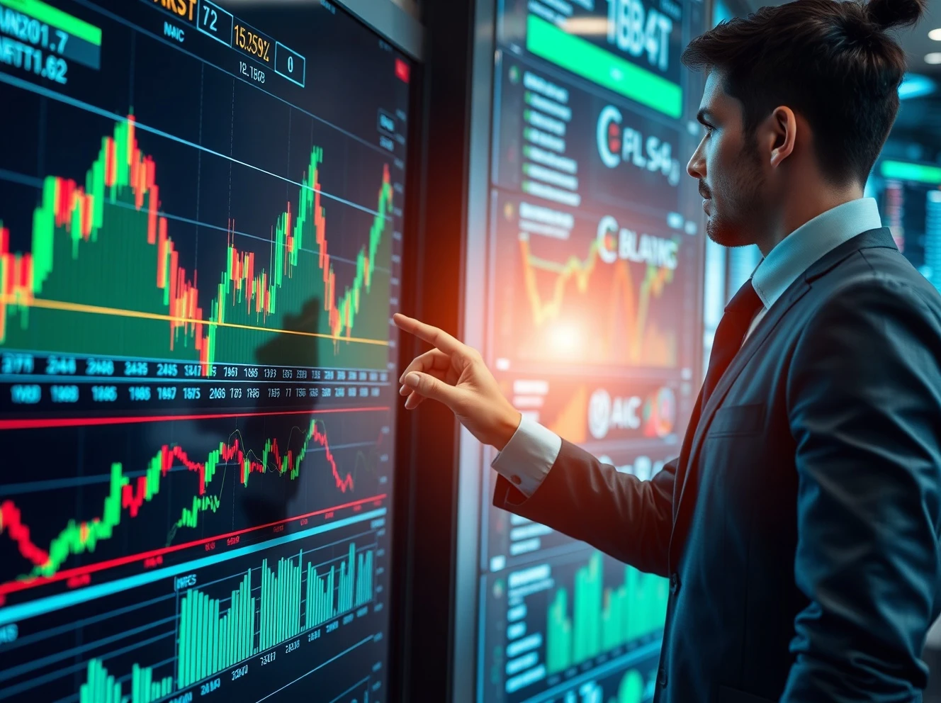Bank of America analysis shows semiconductor stocks rising after Micron surge with market charts