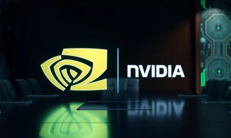 Conceptual image of Nvidia's landmark acquisition merging with AI and semiconductor technology.
