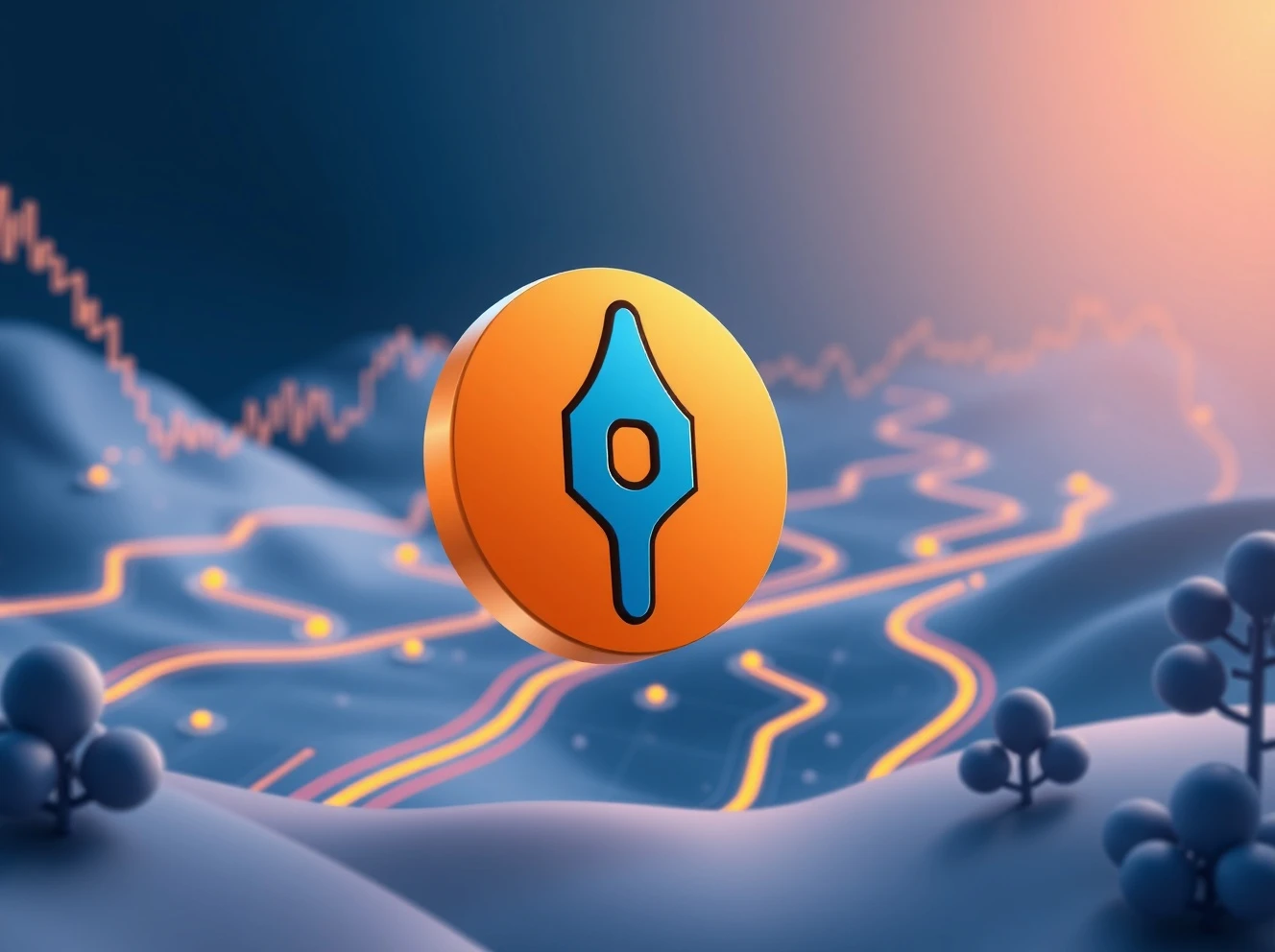 PUMP token price prediction analysis within Solana DeFi ecosystem visualization