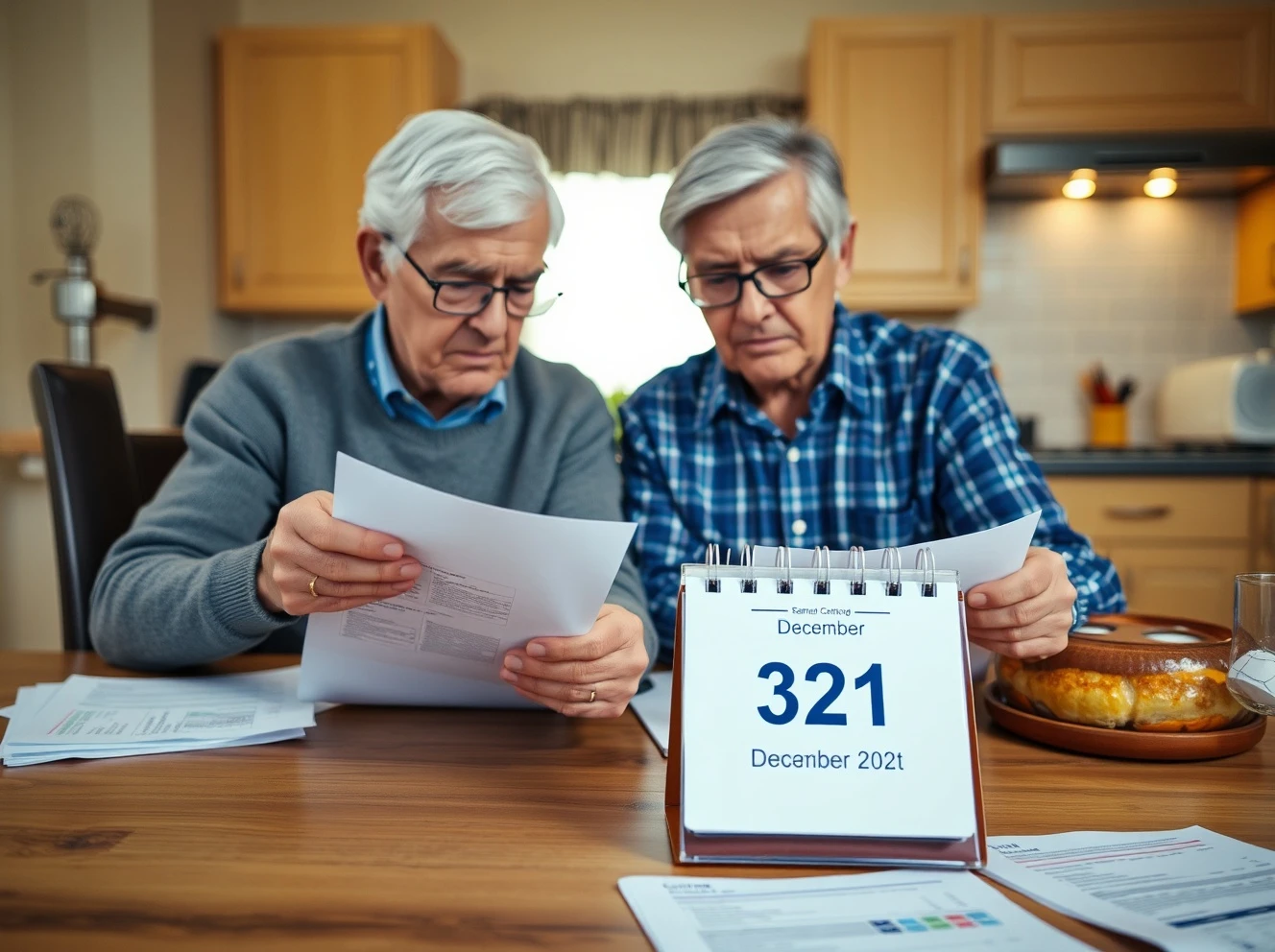 Retiree reviewing RMD deadline documents to avoid IRS penalty