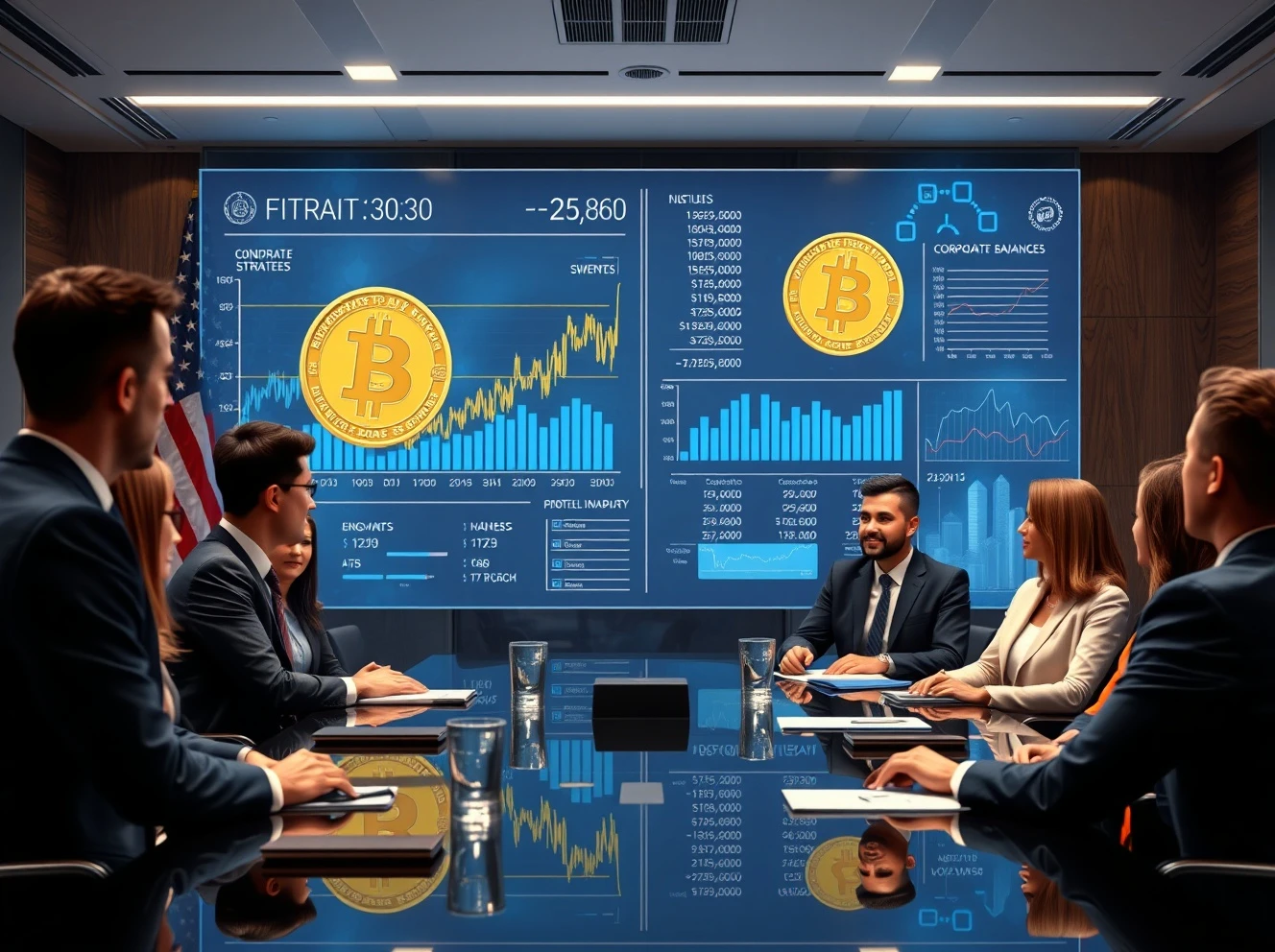 US companies leading corporate crypto treasury holdings with strategic Bitcoin allocations