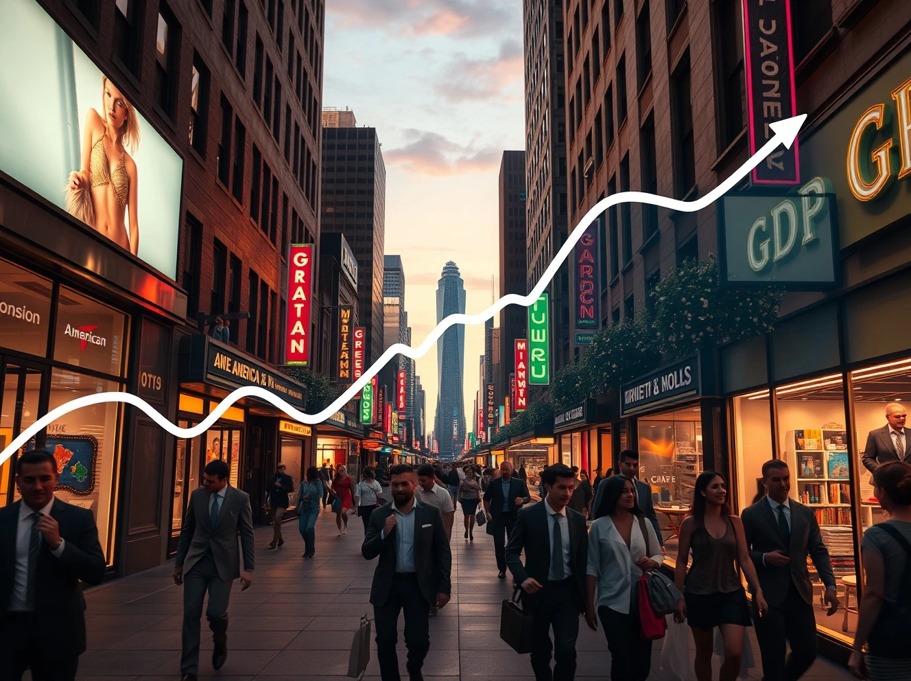 US GDP growth and consumer spending surge in 2025 driving economic expansion.