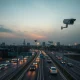 Uzbekistan's exposed license plate surveillance system monitoring Tashkent traffic intersection