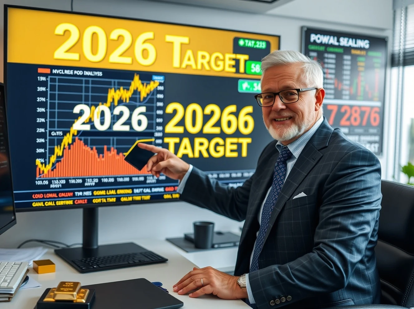Veteran analyst presents a surprising gold price target for 2026 during market analysis.
